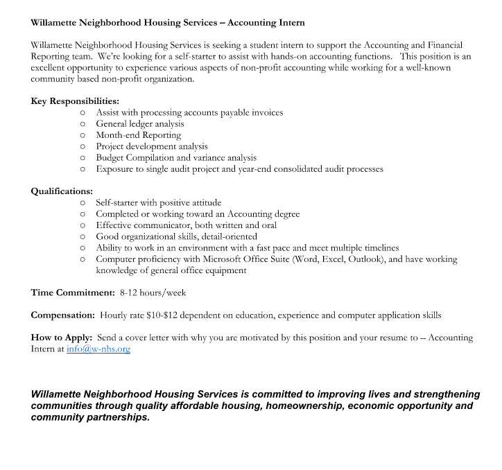 Pwc audit intern resume